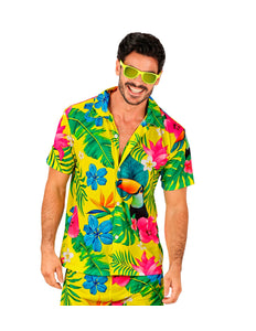 Zomer partyshirt Toekan heren - Hawaii blouse met toekanprint voor beach party