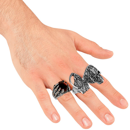 Ringen Halloween assorti 3 stijlen voor heren achterkant – sieraden