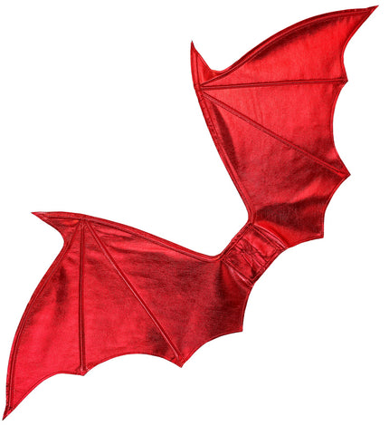 Rode duivelvleugels Halloween vooraanzicht – accessoires