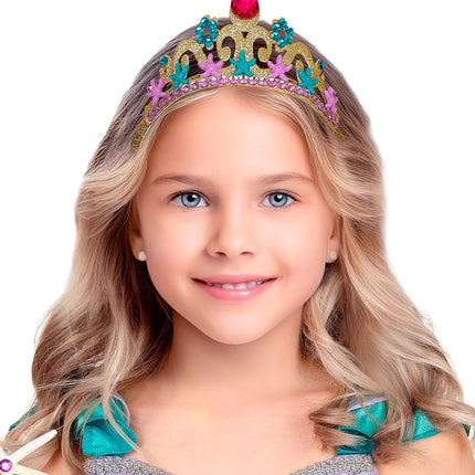 Zeemeermin tiara detailopname – accessoires