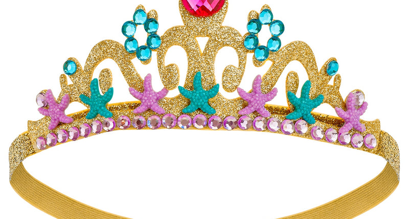 Zeemeermin tiara vooraanzicht – accessoires