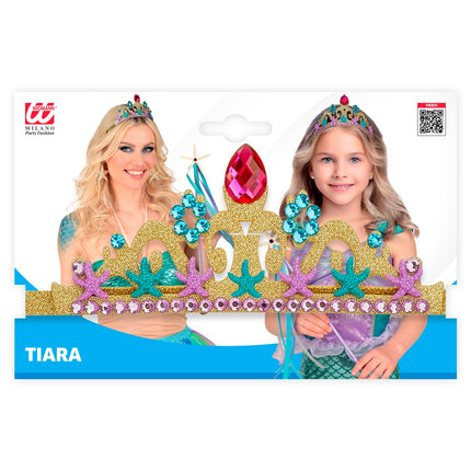 Zeemeermin tiara zijaanzicht – accessoires