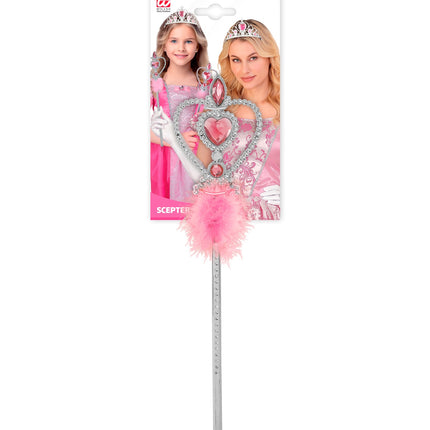 Toverstaf prinsessen met marabou zijaanzicht – accessoires