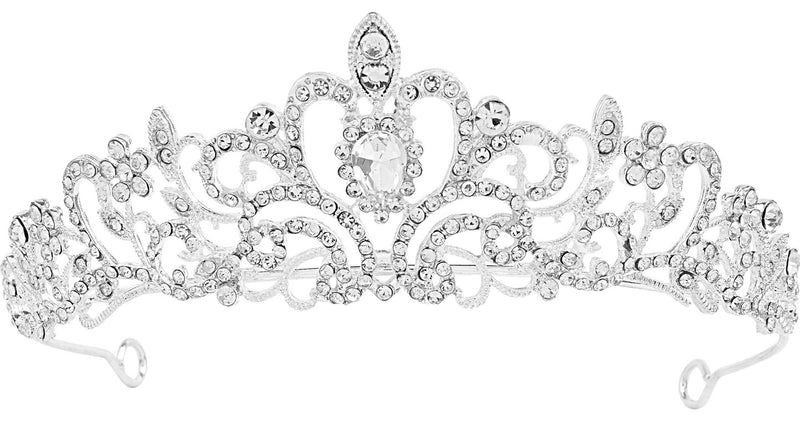 Tiara strass voor dames vooraanzicht – sieraden