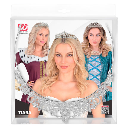 Tiara strass voor dames zijaanzicht – sieraden