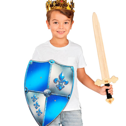 Ridder zwaard houten voor jongens (art. 12048) sfeerbeeld – accessoires