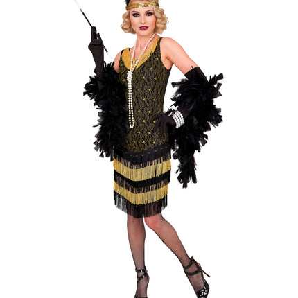 Roaring jaren 20 flapper jurk voor dames sfeerbeeld – kostuums