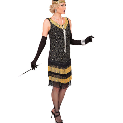 Roaring jaren 20 flapper jurk voor dames close-up – kostuums