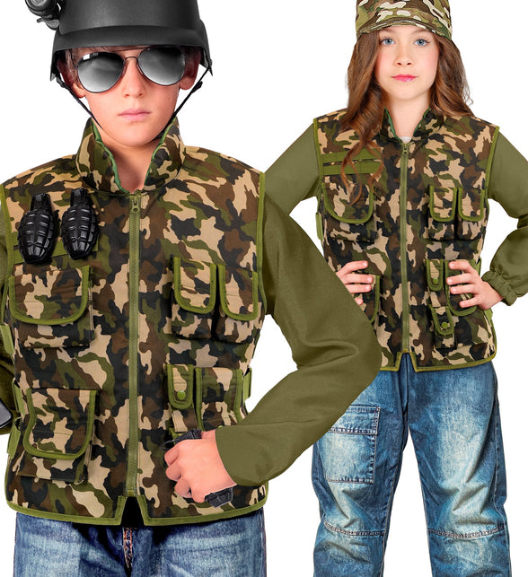 Militair camouflage vest kostuum Lynn kind — foto 3