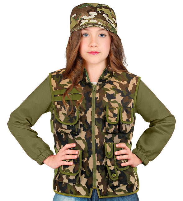 Militair camouflage vest kostuum Lynn kind — foto 5