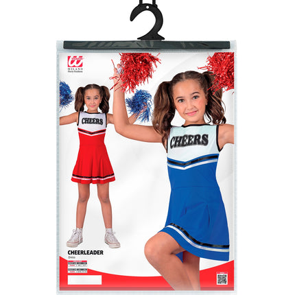 Cheerleader blauw kostuum Maudje kinderen — foto 5