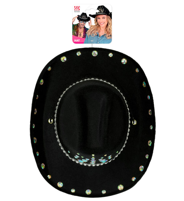 Cowboyhoed zwart met diamanten Sem — foto 2