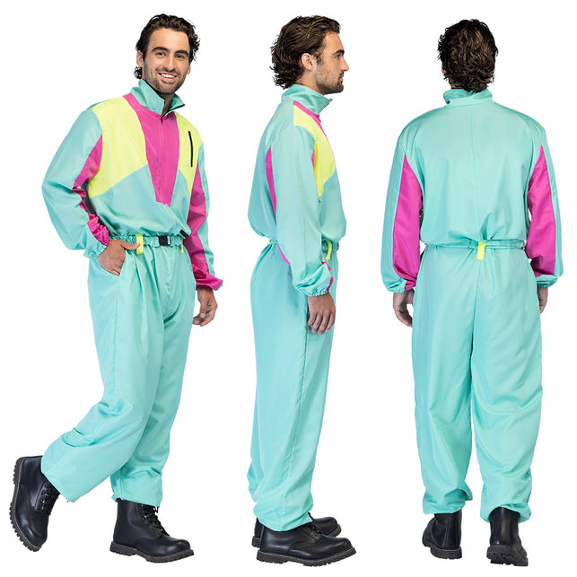 Skipak Snow Blizzard Dude - Groen Retro Skipak Heren | Jaren 80 Foute Kleding — foto 2