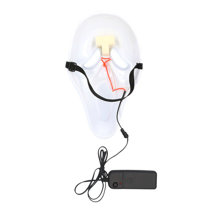 LED masker Spook wit Halloween — foto 4