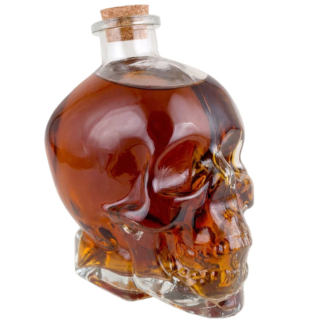 Doodshoofd fles met kurk glas 17,5 cm — foto 4