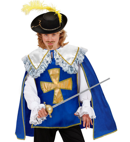 Musketier jas voor jongens vooraanzicht – kostuums