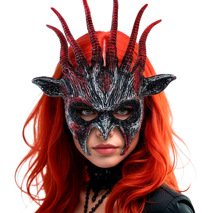 Masker beest infernaal close-up – verkleedkleding