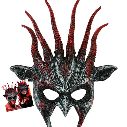 Masker beest infernaal zijaanzicht – verkleedkleding