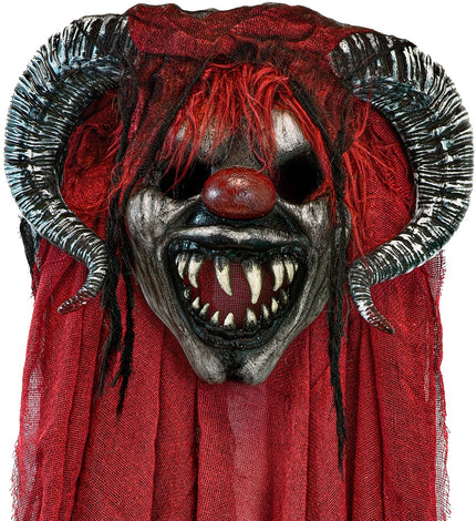 Masker met cape krampus voor heren vooraanzicht – verkleedkleding