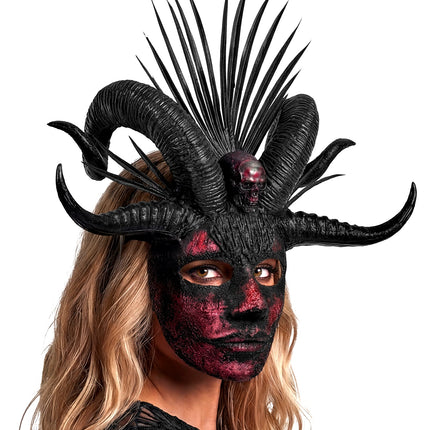 Voodoo masker priester close-up – verkleedkleding