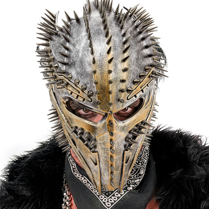 Alien masker predator met studs totaalbeeld – verkleedkleding