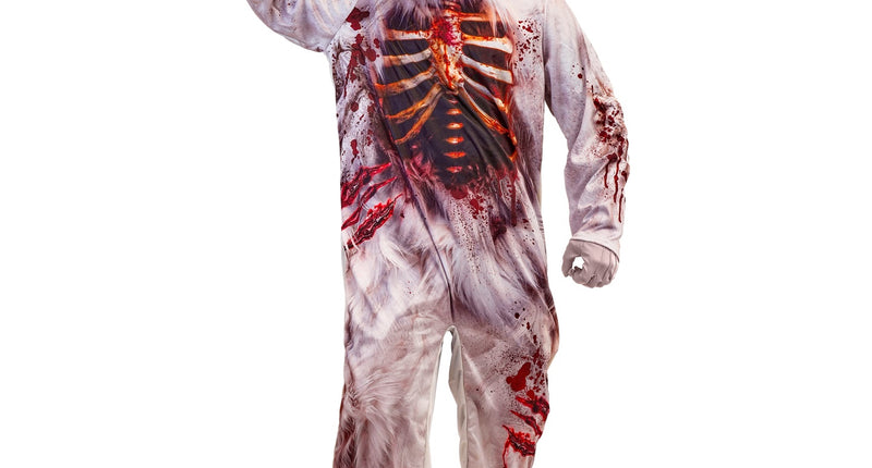 Zombie konijn jumpsuit voor heren vooraanzicht – kostuums