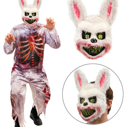 Zombie konijn jumpsuit voor heren zijaanzicht – kostuums