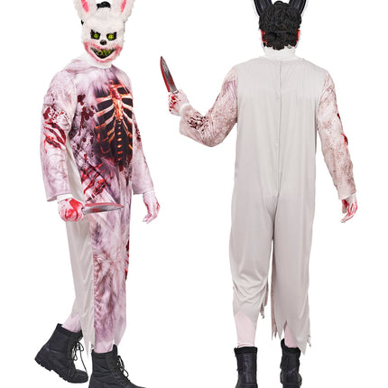 Zombie konijn jumpsuit voor heren sfeerbeeld – kostuums