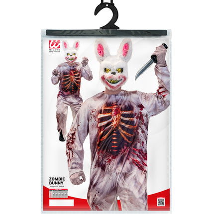 Zombie konijn jumpsuit voor heren close-up – kostuums