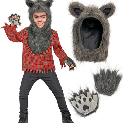 Weerwolf shirt voor jongens zijaanzicht – kostuums