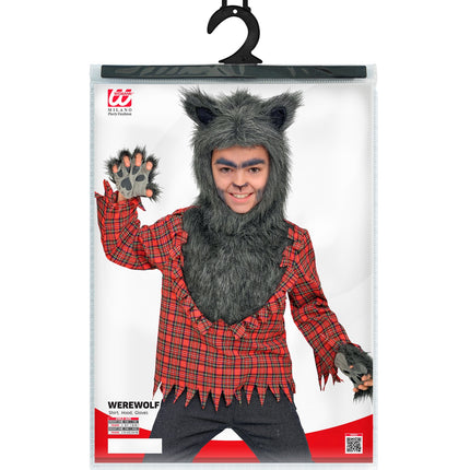 Weerwolf shirt voor jongens close-up – kostuums