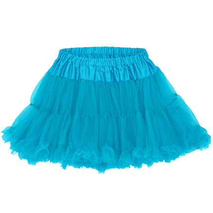 Tutu azuurblauw voor dames detailopname – kleding