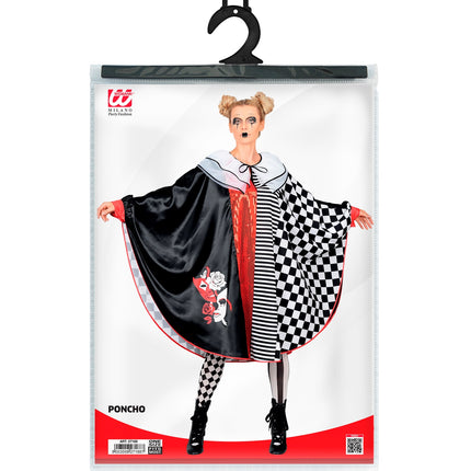 Pierrot poncho voor dames detailopname – kostuums