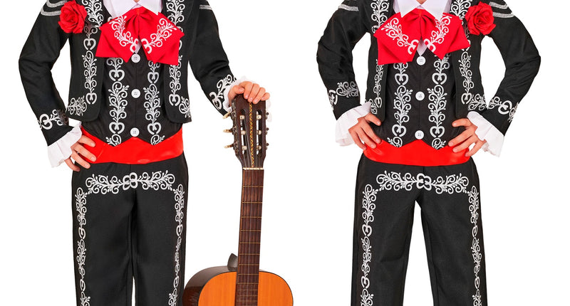 Mariachi Día de los Muertos colbert voor jongens vooraanzicht – kostuums