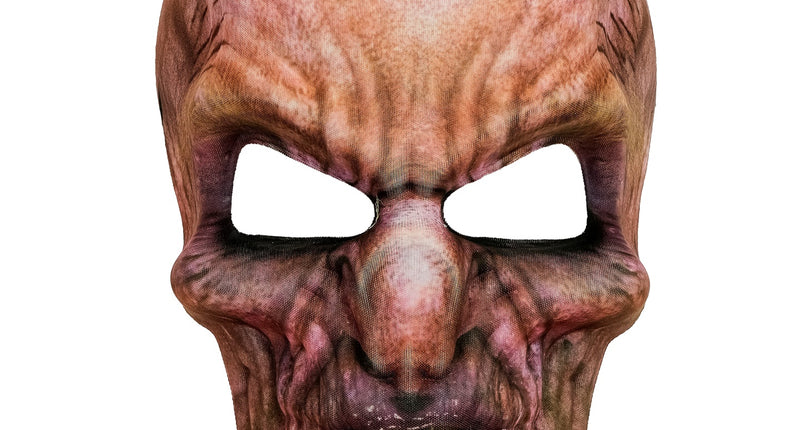 Zombie masker stof voor heren vooraanzicht – maskers