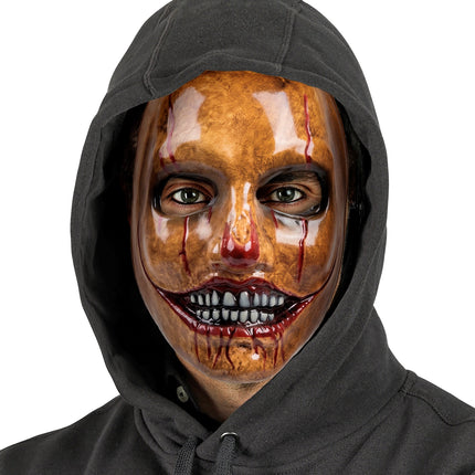 Masker psycho clowns kunststof detailopname – maskers