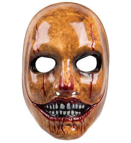 Masker psycho clowns kunststof vooraanzicht – maskers