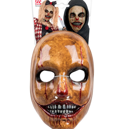 Masker psycho clowns kunststof zijaanzicht – maskers