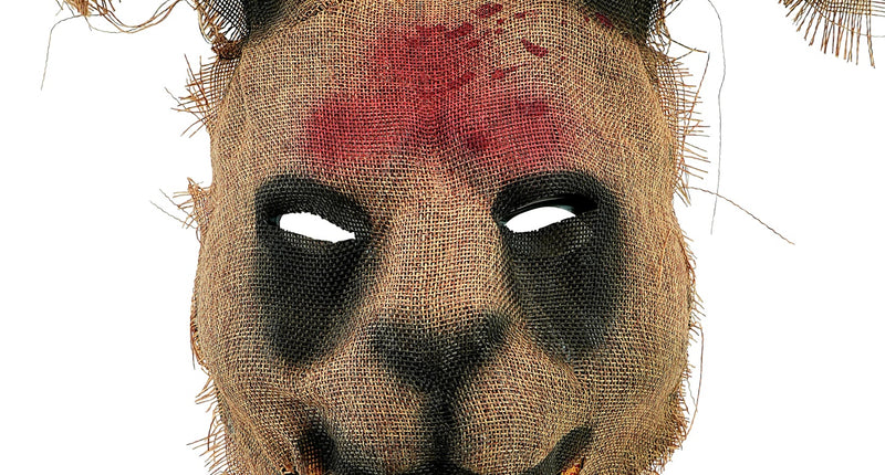 Masker eng rabbit kunststof en stof vooraanzicht – maskers