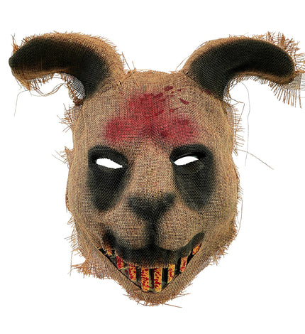 Masker eng rabbit kunststof en stof vooraanzicht – maskers