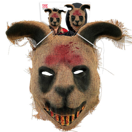 Masker eng rabbit kunststof en stof zijaanzicht – maskers