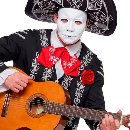 Masker man hard kunststof wit voor heren styling – maskers