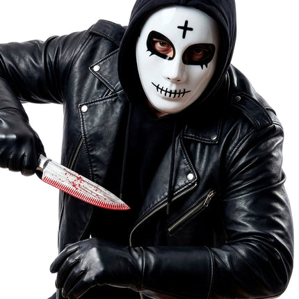 Masker satanisch hard kunststof detailopname – maskers