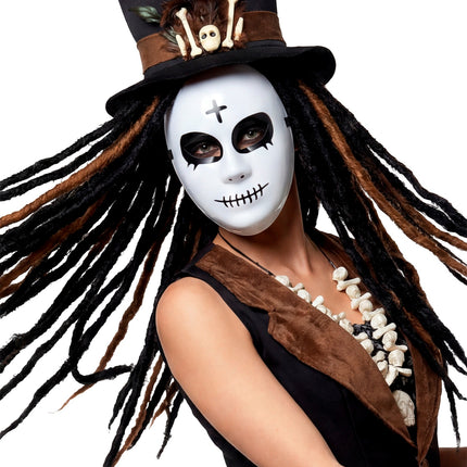 Masker satanisch hard kunststof close-up – maskers