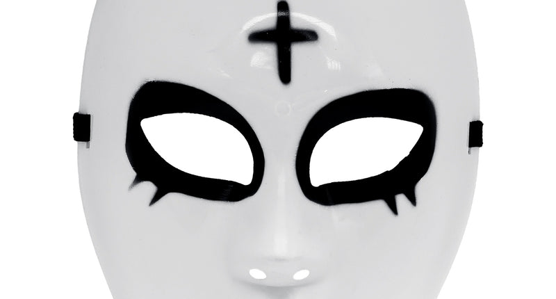 Masker satanisch hard kunststof vooraanzicht – maskers