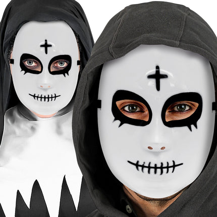 Masker satanisch hard kunststof achterkant – maskers