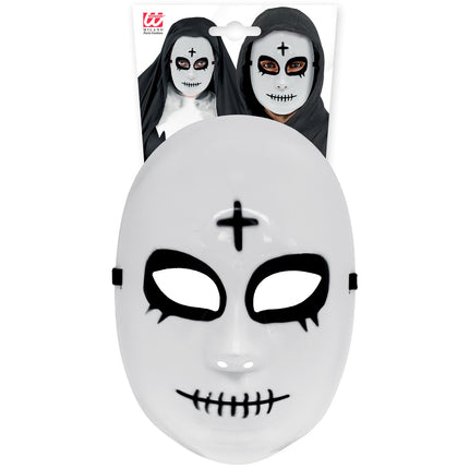 Masker satanisch hard kunststof zijaanzicht – maskers