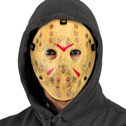 Masker hockey killer hard kunststof voor heren detailopname – maskers