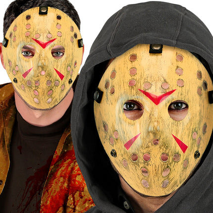 Masker hockey killer hard kunststof voor heren achterkant – maskers