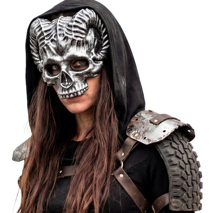 Schedel masker ram hard kunststof detailopname – maskers